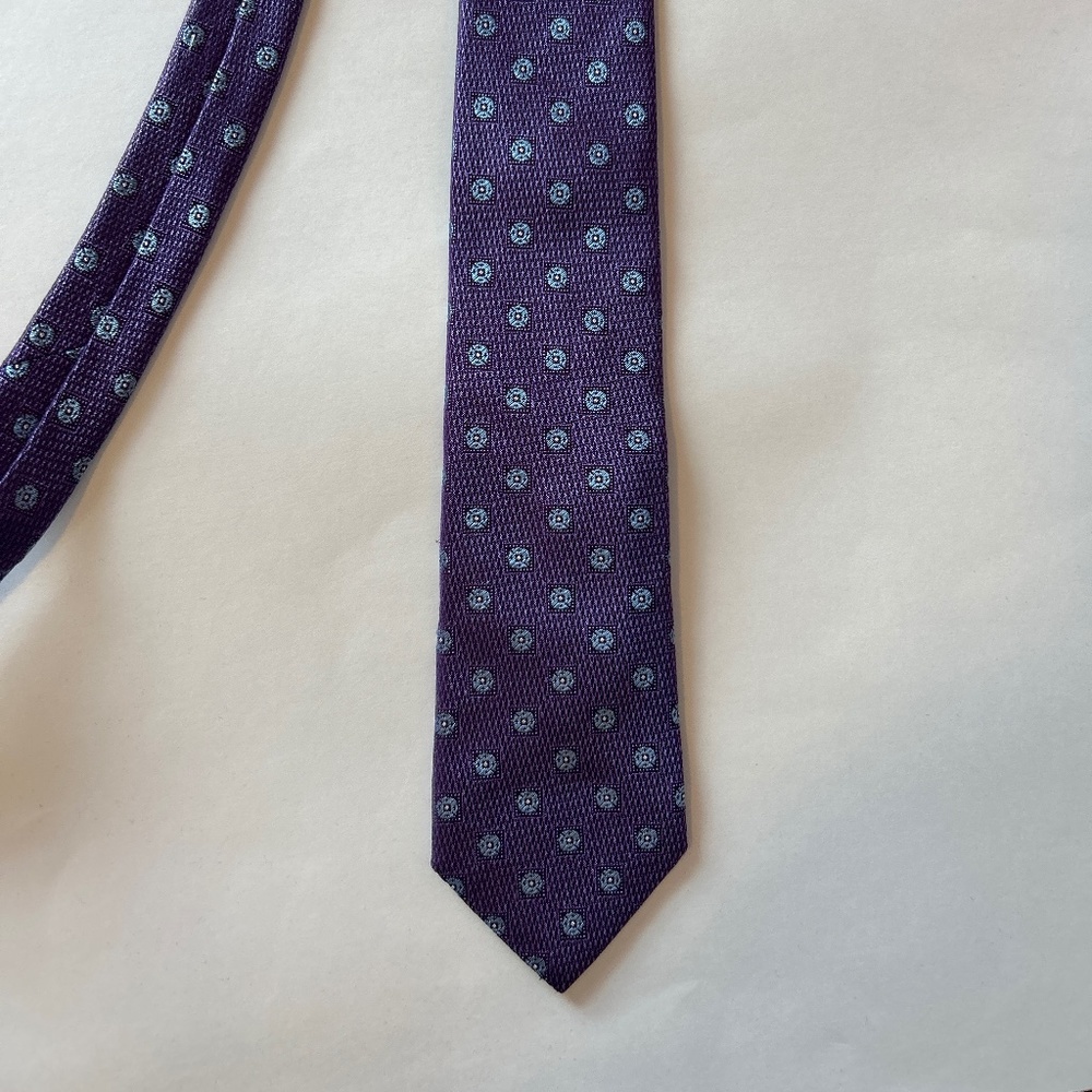 Mens purple and blue Canali tie